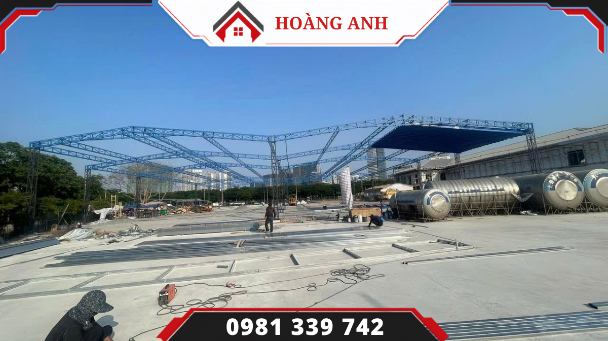Cấu tạo cơ bản của nhà xưởng tiền chế khung thép