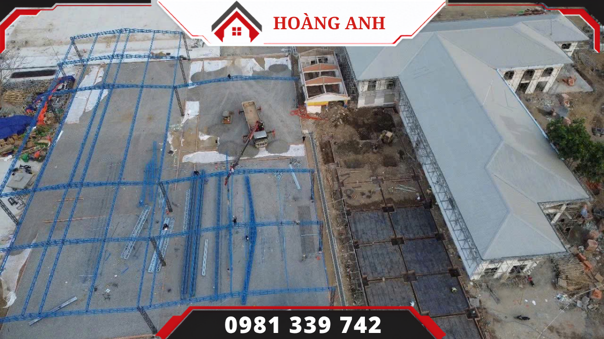Nhà xưởng tiền chế khung thép phục vụ sản xuất và kho bãi