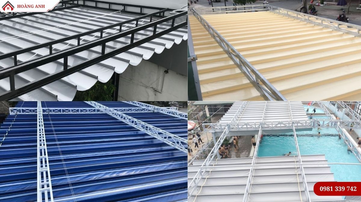Hình ảnh dự án mái che thực tế do Hoàng Anh công bố